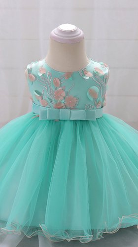 Детское платье  в мятном цвете № 30