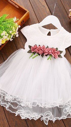 Детское платье  в белом цвете № 26