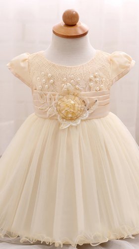 Детское платье  в кремовом цвете № 23 