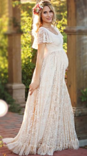 Платье на беременных в белом цвете № 81
