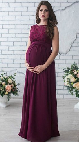 Вечернее платье в пол на беременных № 15